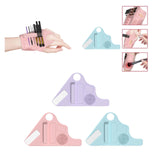 Maxbell Silicone Makeup Pad Storage Makeup Brush Cleaning Mat for Art Supplies Brush Pink
