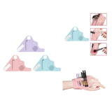Maxbell Silicone Makeup Pad Storage Makeup Brush Cleaning Mat for Art Supplies Brush Pink