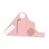 Maxbell Silicone Makeup Pad Storage Makeup Brush Cleaning Mat for Art Supplies Brush Pink