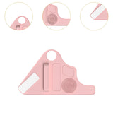 Maxbell Silicone Makeup Pad Storage Makeup Brush Cleaning Mat for Art Supplies Brush Pink