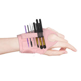 Maxbell Silicone Makeup Pad Storage Makeup Brush Cleaning Mat for Art Supplies Brush Pink
