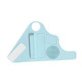 Maxbell Silicone Makeup Pad Storage Makeup Brush Cleaning Mat for Art Supplies Brush Blue