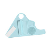 Maxbell Silicone Makeup Pad Storage Makeup Brush Cleaning Mat for Art Supplies Brush Blue