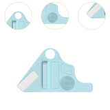 Maxbell Silicone Makeup Pad Storage Makeup Brush Cleaning Mat for Art Supplies Brush Blue