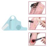 Maxbell Silicone Makeup Pad Storage Makeup Brush Cleaning Mat for Art Supplies Brush Blue