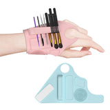 Maxbell Silicone Makeup Pad Storage Makeup Brush Cleaning Mat for Art Supplies Brush Blue