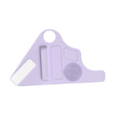Maxbell Silicone Makeup Pad Storage Makeup Brush Cleaning Mat for Art Supplies Brush Purple
