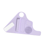 Maxbell Silicone Makeup Pad Storage Makeup Brush Cleaning Mat for Art Supplies Brush Purple