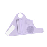 Maxbell Silicone Makeup Pad Storage Makeup Brush Cleaning Mat for Art Supplies Brush Purple
