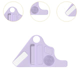 Maxbell Silicone Makeup Pad Storage Makeup Brush Cleaning Mat for Art Supplies Brush Purple