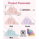 Maxbell Silicone Makeup Pad Storage Makeup Brush Cleaning Mat for Art Supplies Brush Purple