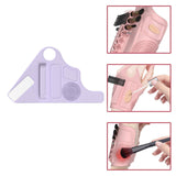 Maxbell Silicone Makeup Pad Storage Makeup Brush Cleaning Mat for Art Supplies Brush Purple