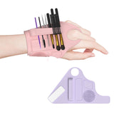 Maxbell Silicone Makeup Pad Storage Makeup Brush Cleaning Mat for Art Supplies Brush Purple