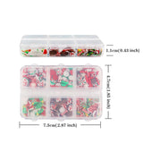Maxbell Christmas Nail Art Charms Santa Claus DIY Holiday Mixed Shapes for Girls Women