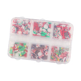 Maxbell Christmas Nail Art Charms Santa Claus DIY Holiday Mixed Shapes for Girls Women