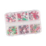 Maxbell Christmas Nail Art Charms Santa Claus DIY Holiday Mixed Shapes for Girls Women