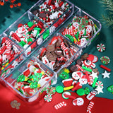 Maxbell Christmas Nail Art Charms Santa Claus DIY Holiday Mixed Shapes for Girls Women