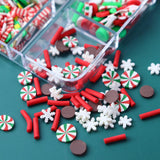 Maxbell Christmas Nail Art Charms Santa Claus DIY Holiday Mixed Shapes for Girls Women