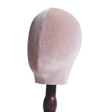 Maxbell Wig Stand with Wood Base Mannequin Head Hat Stand for Salons Headpieces Home 34cm