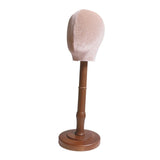 Wig Stand with Wood Base Mannequin Head Hat Stand for Salons Headpieces Home 53cm