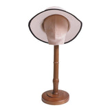 Wig Stand with Wood Base Mannequin Head Hat Stand for Salons Headpieces Home 53cm