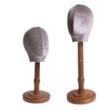 Wig Holder Mannequin Head Hat Display Stand for Cap Headdress Shopping Mall 43cm