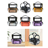 Maxbell Makeup Case Transparent Waterproof Make up Organizer for Women Makeup Artist black