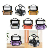 Maxbell Makeup Case Transparent Waterproof Make up Organizer for Women Makeup Artist black