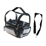 Maxbell Makeup Case Transparent Waterproof Make up Organizer for Women Makeup Artist black
