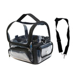 Maxbell Makeup Case Transparent Waterproof Make up Organizer for Women Makeup Artist black