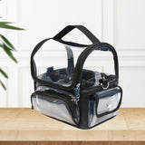 Maxbell Makeup Case Transparent Waterproof Make up Organizer for Women Makeup Artist black