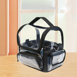 Maxbell Makeup Case Transparent Waterproof Make up Organizer for Women Makeup Artist black