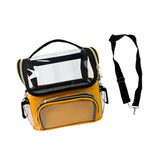 Maxbell Makeup Case Transparent Waterproof Make up Organizer for Women Makeup Artist orange