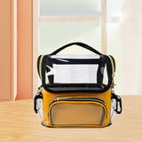 Maxbell Makeup Case Transparent Waterproof Make up Organizer for Women Makeup Artist orange