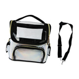 Maxbell Makeup Case Transparent Waterproof Make up Organizer for Women Makeup Artist white