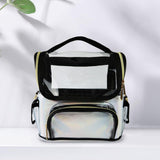 Maxbell Makeup Case Transparent Waterproof Make up Organizer for Women Makeup Artist white