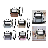 Maxbell Makeup Brush Bag Makeup Artist Must Haves Clear Makeup Brush Holder for Girl coffee