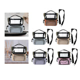 Maxbell Makeup Brush Bag Makeup Artist Must Haves Clear Makeup Brush Holder for Girl coffee