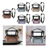 Maxbell Makeup Brush Bag Makeup Artist Must Haves Clear Makeup Brush Holder for Girl coffee