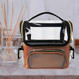 Maxbell Makeup Brush Bag Makeup Artist Must Haves Clear Makeup Brush Holder for Girl coffee