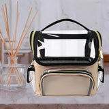 Maxbell Makeup Brush Bag Makeup Artist Must Haves Clear Makeup Brush Holder for Girl apricot