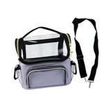 Maxbell Makeup Brush Bag Makeup Artist Must Haves Clear Makeup Brush Holder for Girl violet