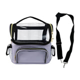 Maxbell Makeup Brush Bag Makeup Artist Must Haves Clear Makeup Brush Holder for Girl violet