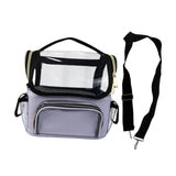 Maxbell Makeup Brush Bag Makeup Artist Must Haves Clear Makeup Brush Holder for Girl violet