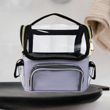 Maxbell Makeup Brush Bag Makeup Artist Must Haves Clear Makeup Brush Holder for Girl violet