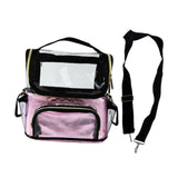 Maxbell Makeup Brush Bag Makeup Artist Must Haves Clear Makeup Brush Holder for Girl pink