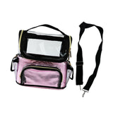 Maxbell Makeup Brush Bag Makeup Artist Must Haves Clear Makeup Brush Holder for Girl pink