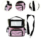 Maxbell Makeup Brush Bag Makeup Artist Must Haves Clear Makeup Brush Holder for Girl pink