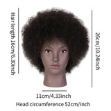 African Mannequin Head Weave Wig Display Model Head for Practice Hairdresser Women