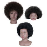 African Mannequin Head Weave Wig Display Model Head for Practice Hairdresser Women